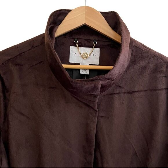 NWT🏷 Jaclyn Smith Brown Faux Fur Jacket Sz XL - Picture 4 of 16